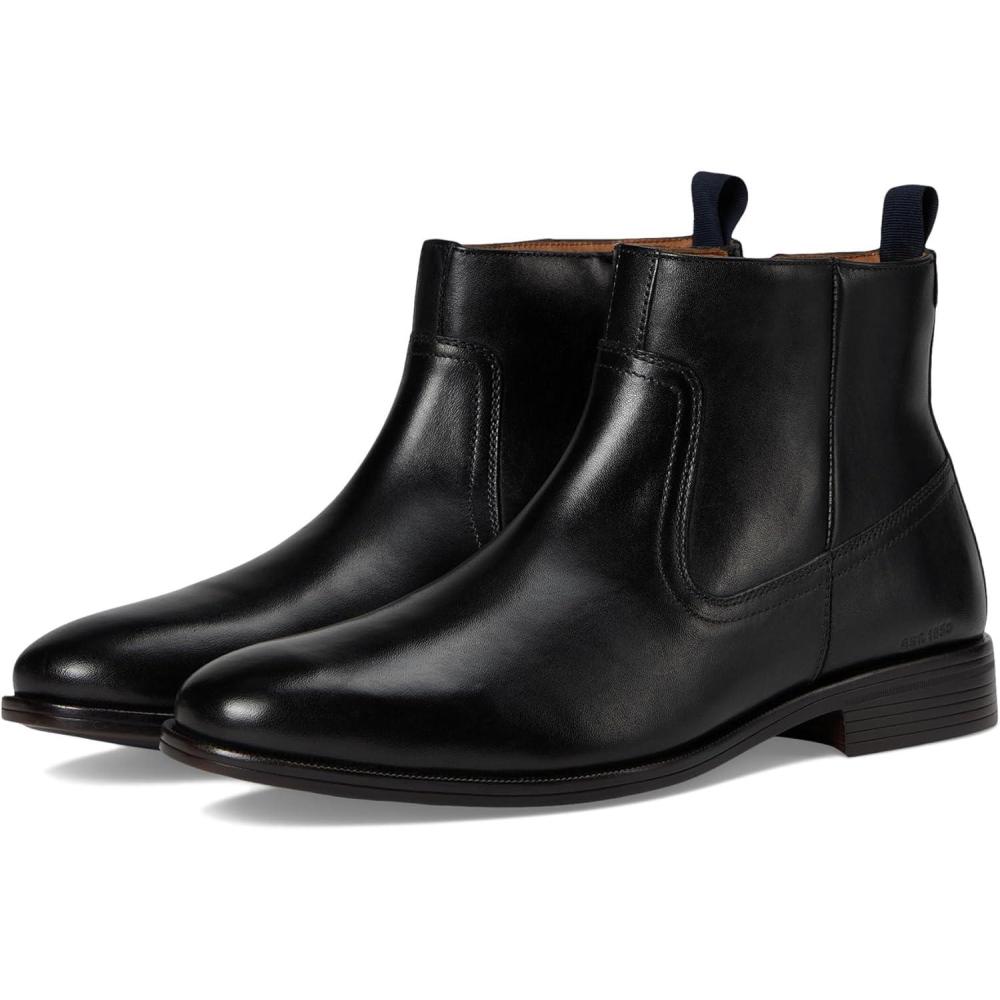 image:imageJohnston amp Murphy mens Reeve Zip BootsBlack Full Grain