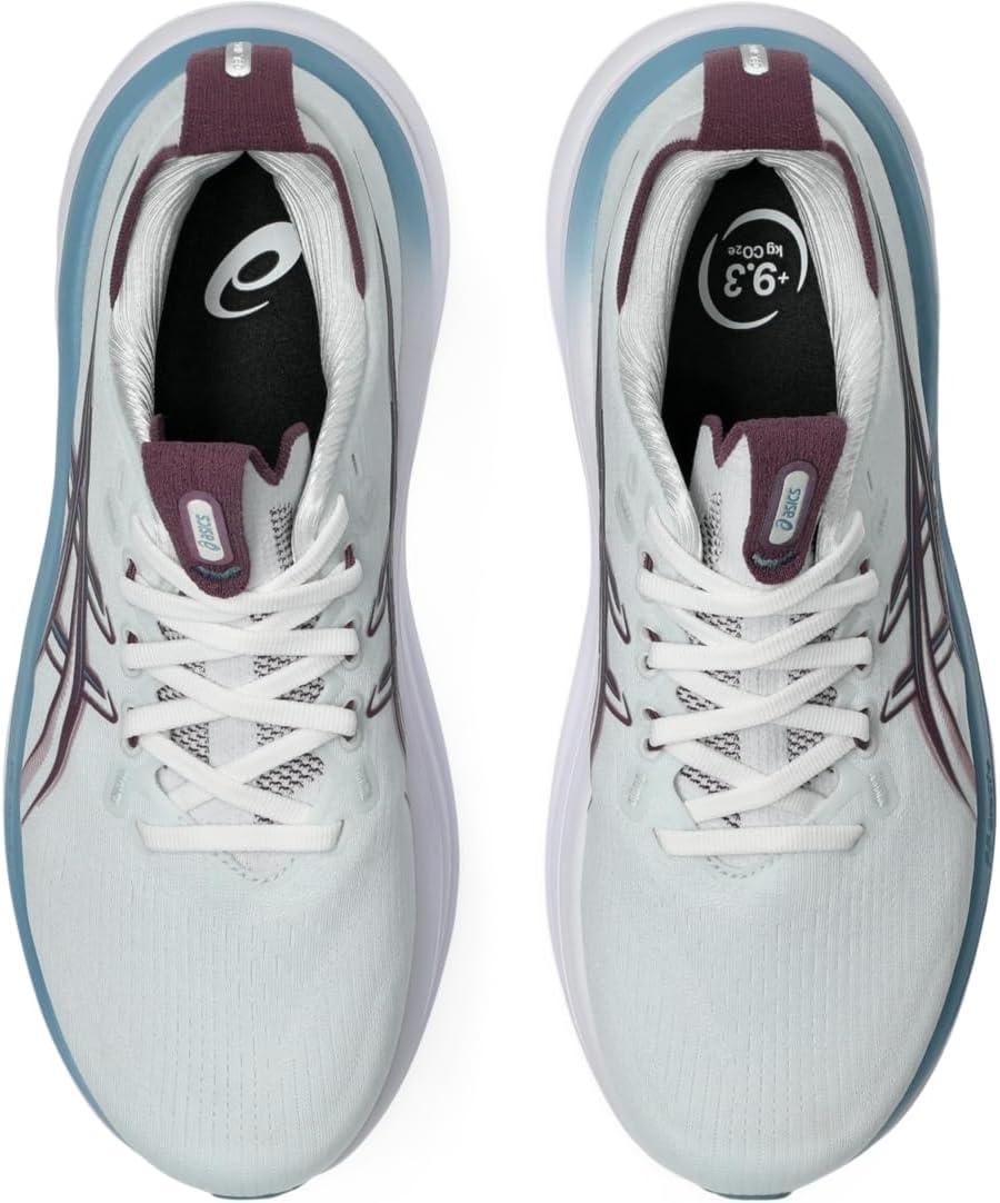 image:imageASICS Womens GelNimbus 28 Running ShoesArctic BlueVelvet Purple