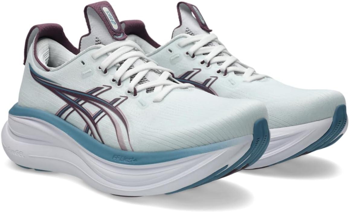 image:imageASICS Womens GelNimbus 28 Running ShoesArctic BlueVelvet Purple