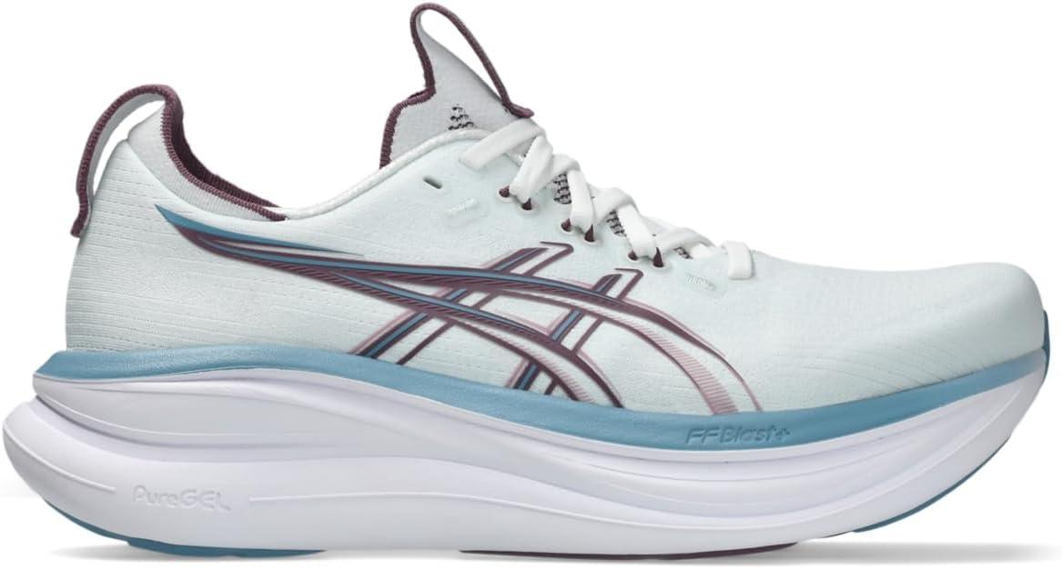 image:imageASICS Womens GelNimbus 28 Running ShoesArctic BlueVelvet Purple