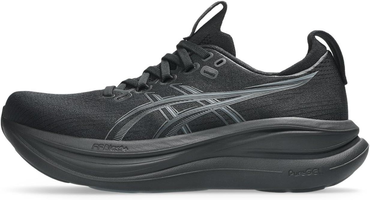 image:imageASICS Womens GelNimbus 28 Running ShoesBlack Graphite Grey