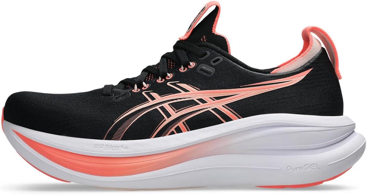 image:imageASICS Womens GelNimbus 28 Running ShoesBlack Pearl Pink