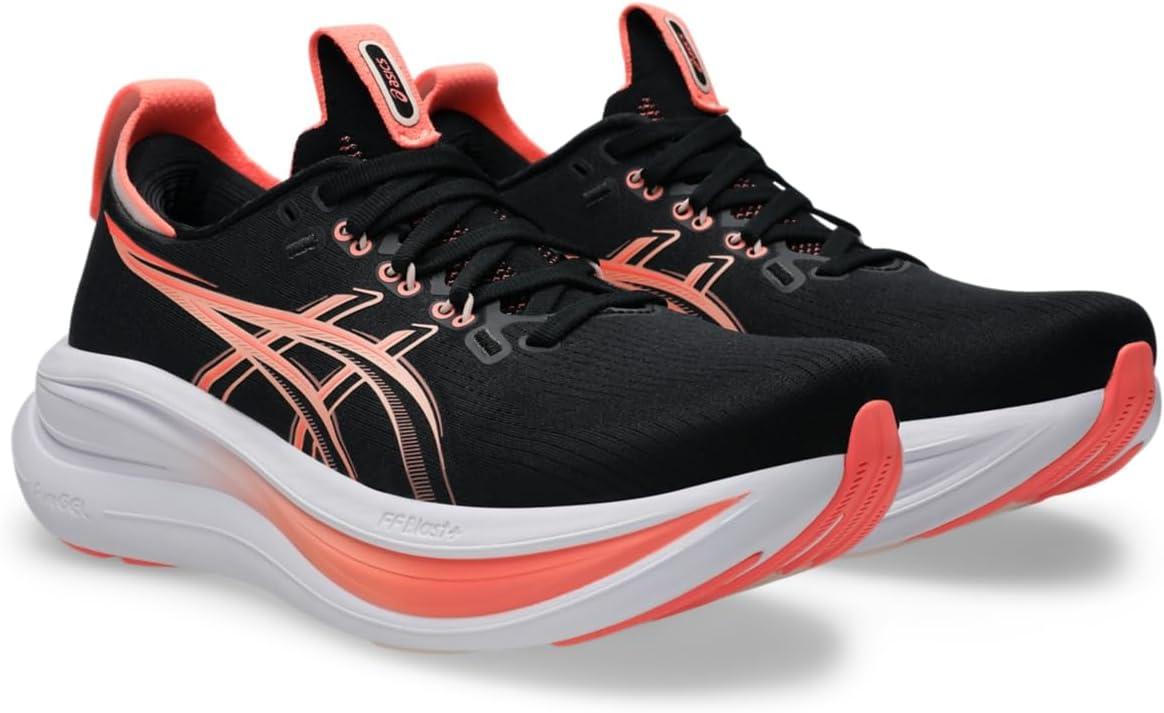 image:imageASICS Womens GelNimbus 28 Running ShoesBlackPearl Pink