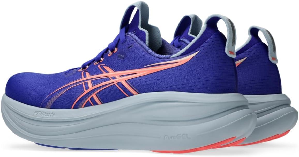 image:imageASICS Womens GelNimbus 28 Running ShoesCobalt BurstSun Coral