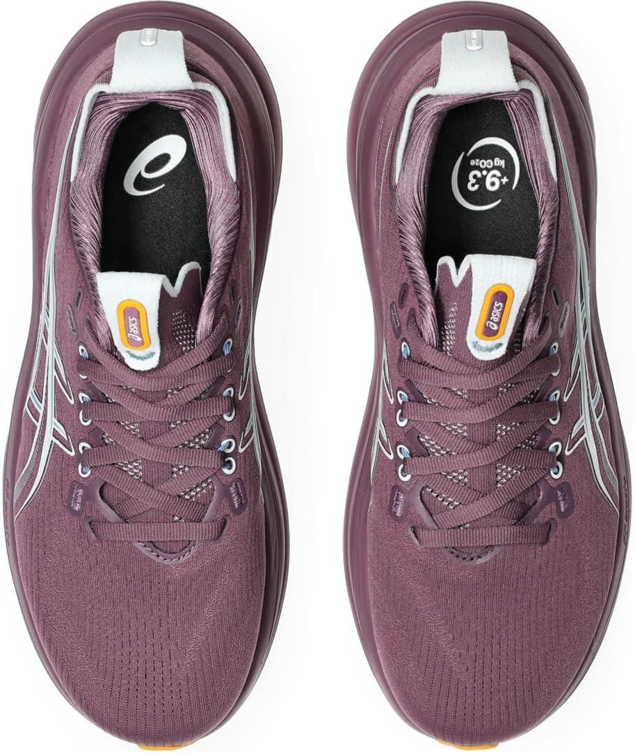 image:imageASICS Womens GelNimbus 28 Running ShoesVelvet PurpleArctic Blue