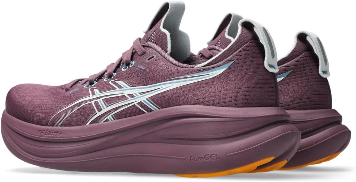 image:imageASICS Womens GelNimbus 28 Running ShoesVelvet PurpleArctic Blue
