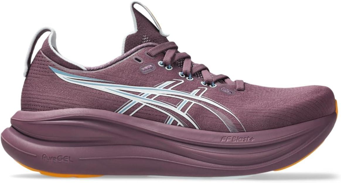 image:imageASICS Womens GelNimbus 28 Running ShoesVelvet PurpleArctic Blue