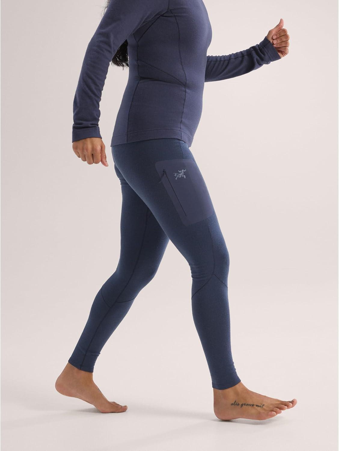 image:imageArcteryx Satoro Merino Wool Bottom Womens Lightweight Merino Blend Base LayerBlack Sapphire