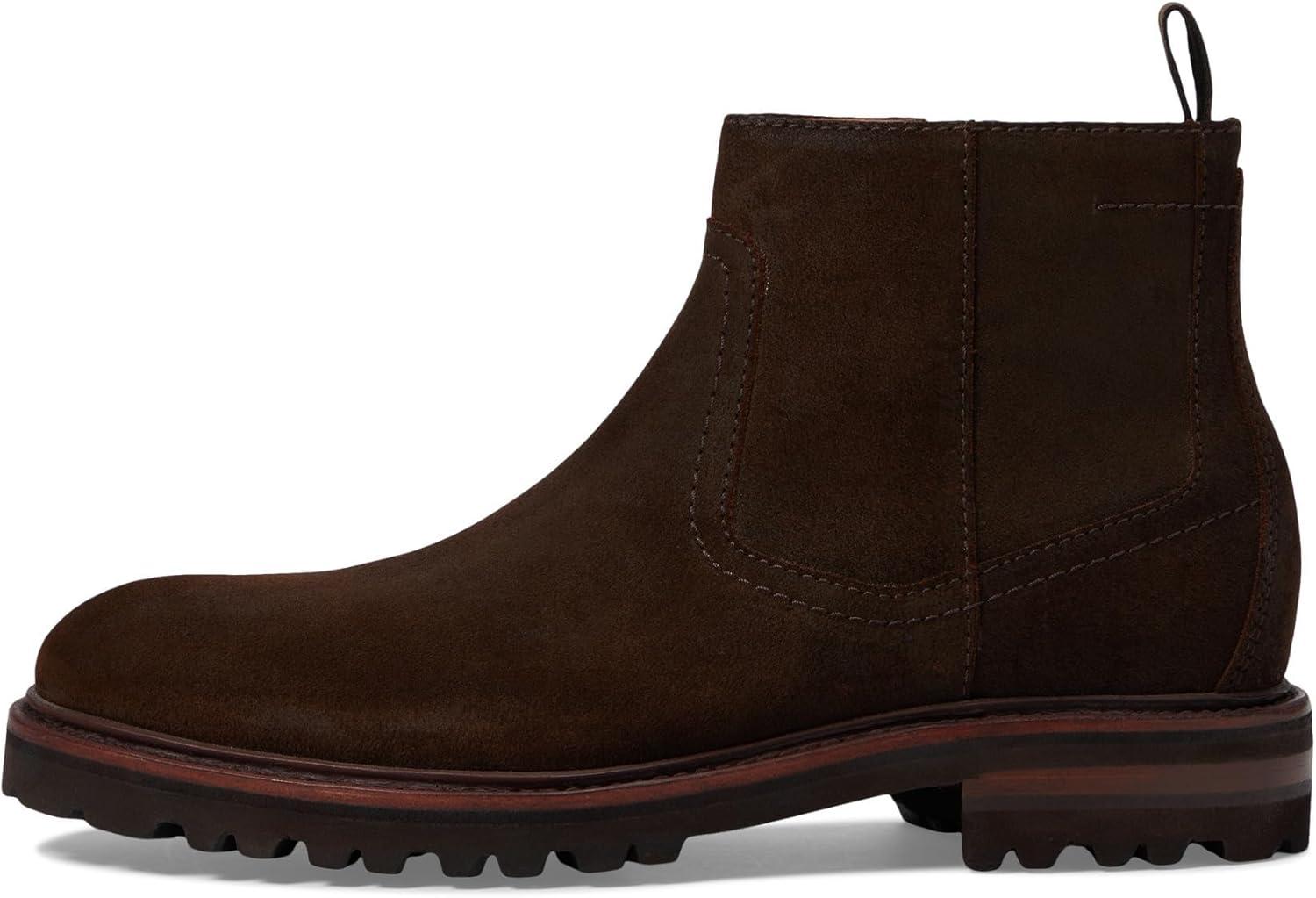 image:imageJohnston amp Murphy Mens Dudley Lug Zip Boot AnkleBrown Waxed English Suede