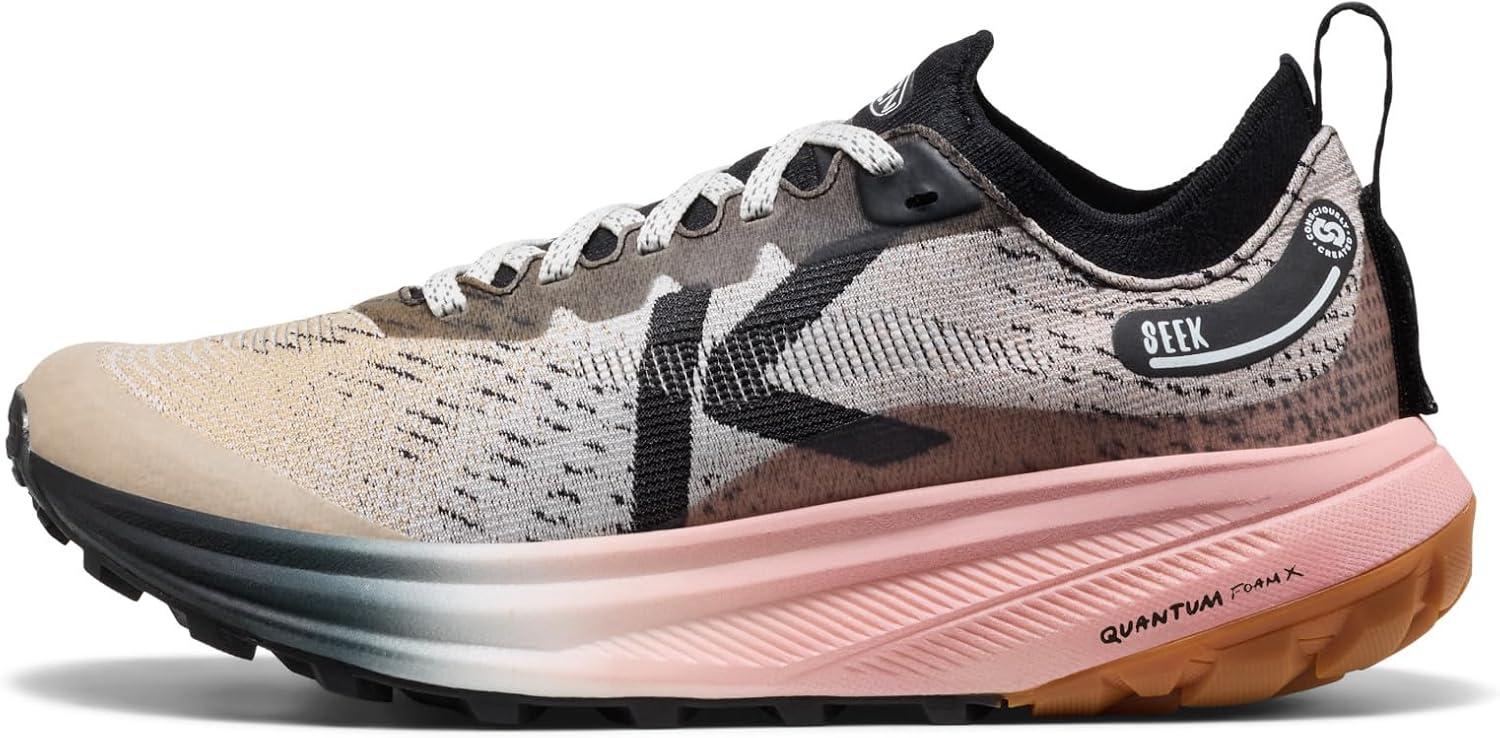image:imageKEEN Womens Seek Breathable Durable Comfortable Trail RunningBlackSunset Sand
