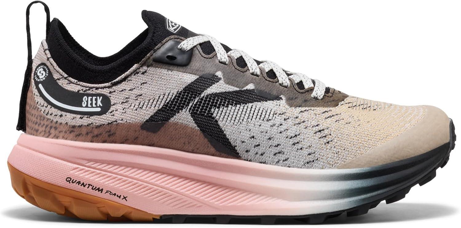 image:imageKEEN Womens Seek Breathable Durable Comfortable Trail RunningBlackSunset Sand