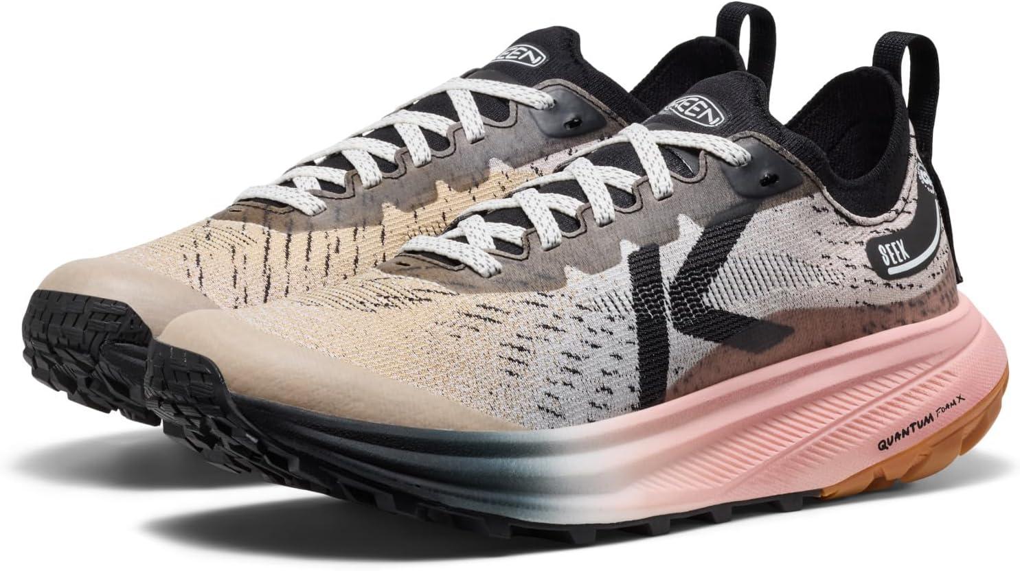 image:imageKEEN Womens Seek Breathable Durable Comfortable Trail RunningBlackSunset Sand