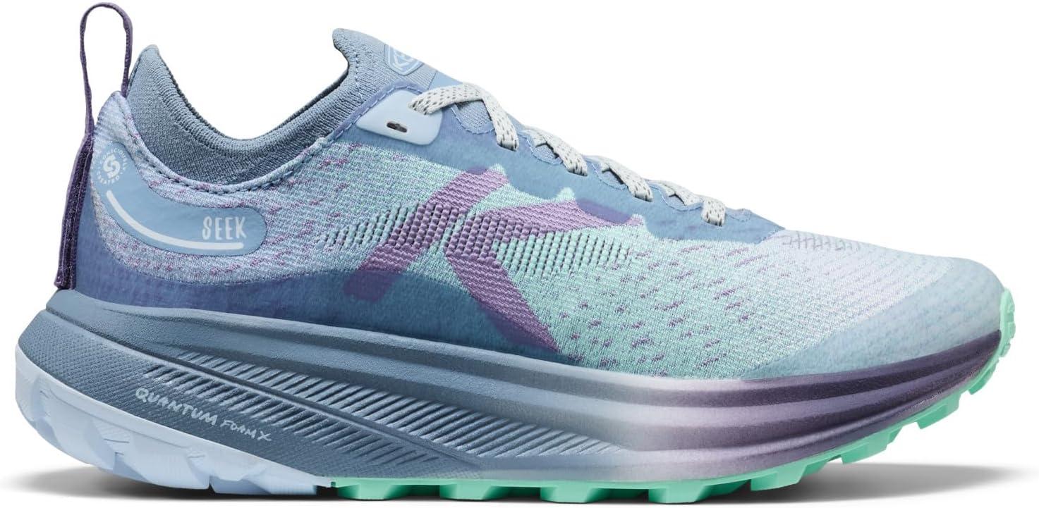 image:imageKEEN Womens Seek Breathable Durable Comfortable Trail RunningFaded DenimCabbage