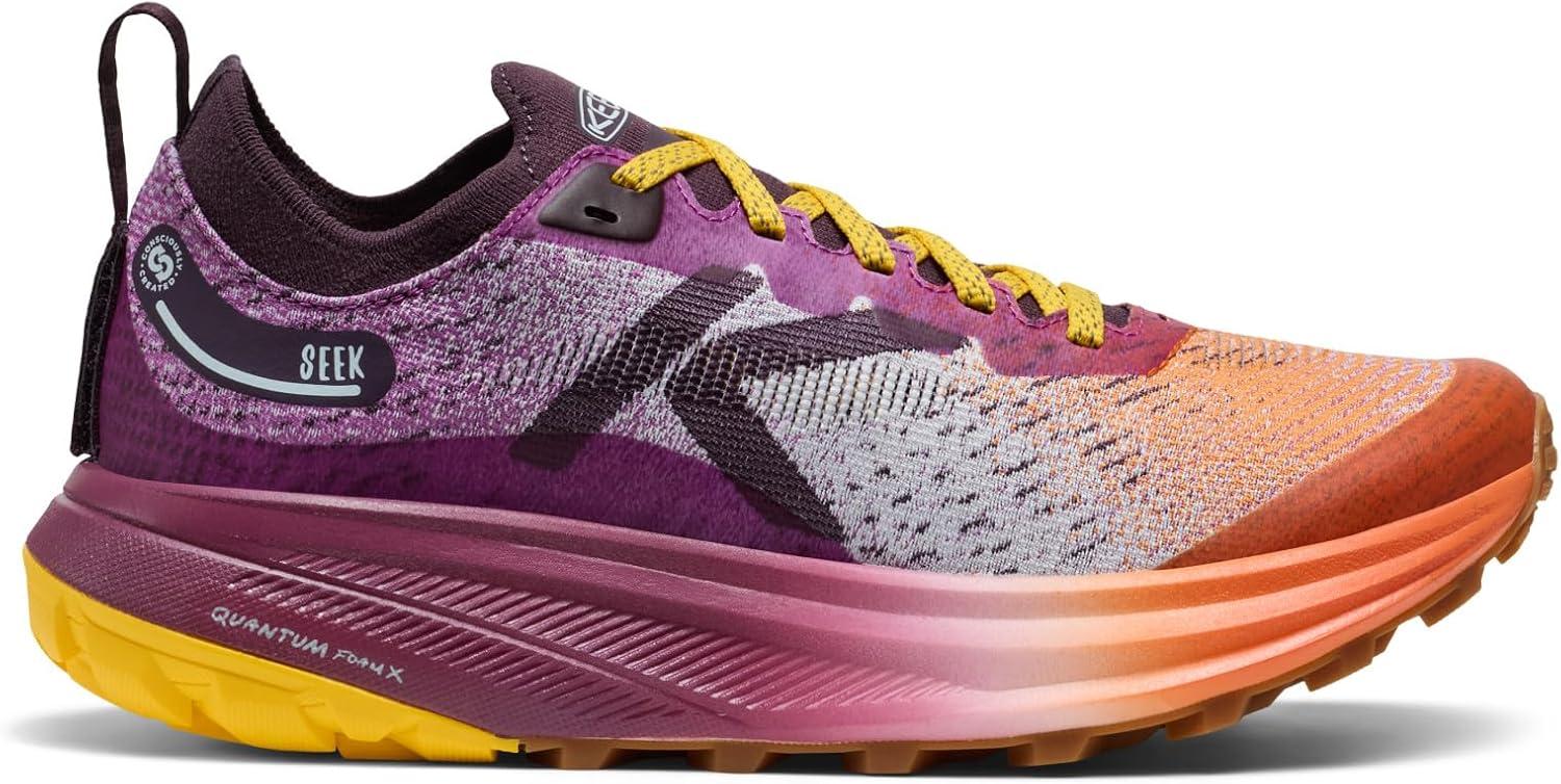 image:imageKEEN Womens Seek Breathable Durable Comfortable Trail RunningWillowherbOrange Peel