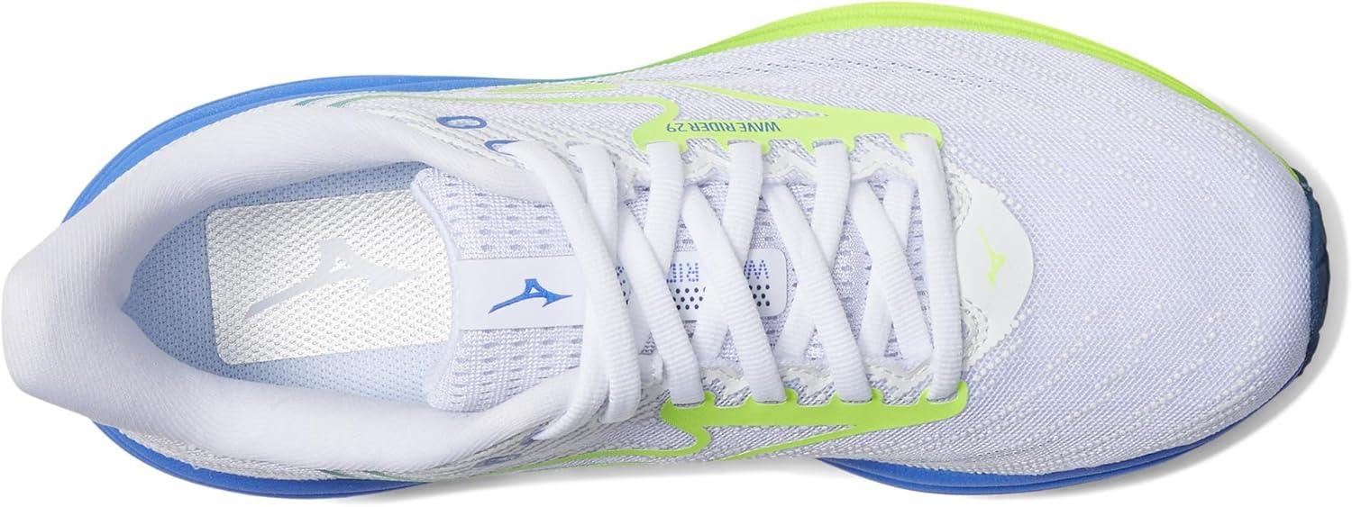 image:imageMizuno Womens Wave Rider 29 Running Shoe WhiteLightning Yellow US Womens 115