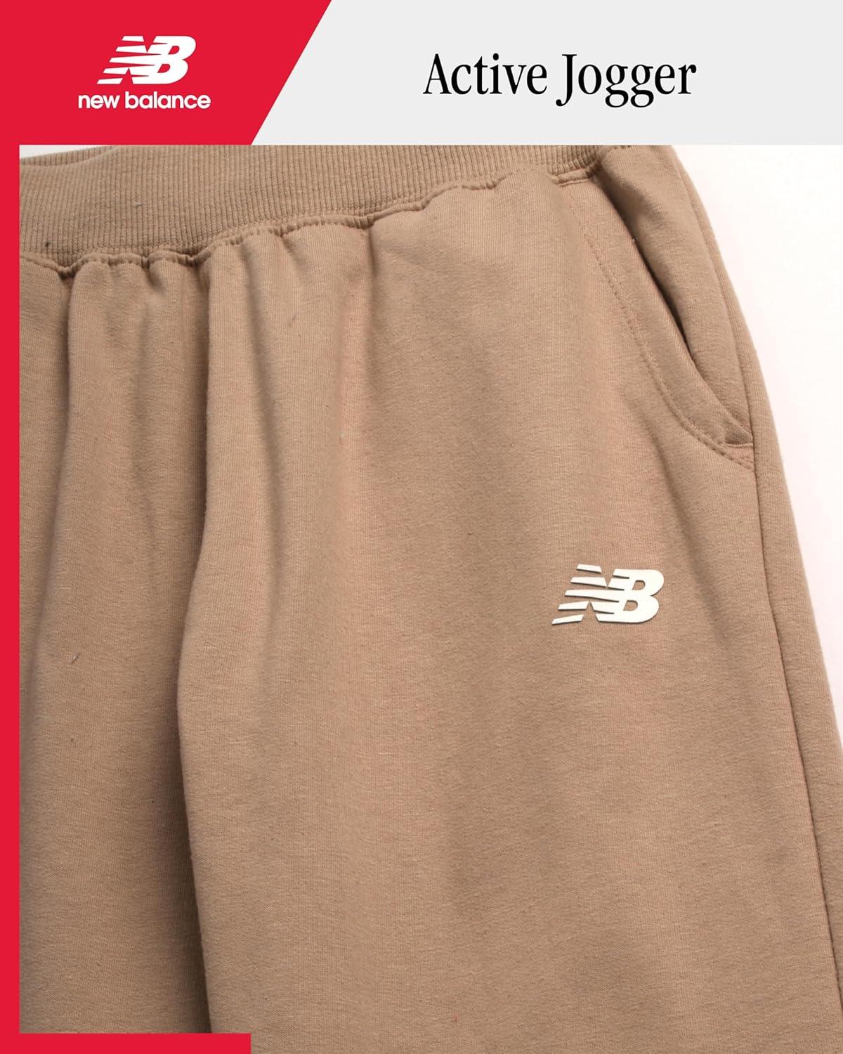 image:imageNew Balance Girls Sweatpants Soft Fleece Joggers with Drawstring Waist amp Pockets Casual Athletic Sweatpants for GirlsMindful Grey