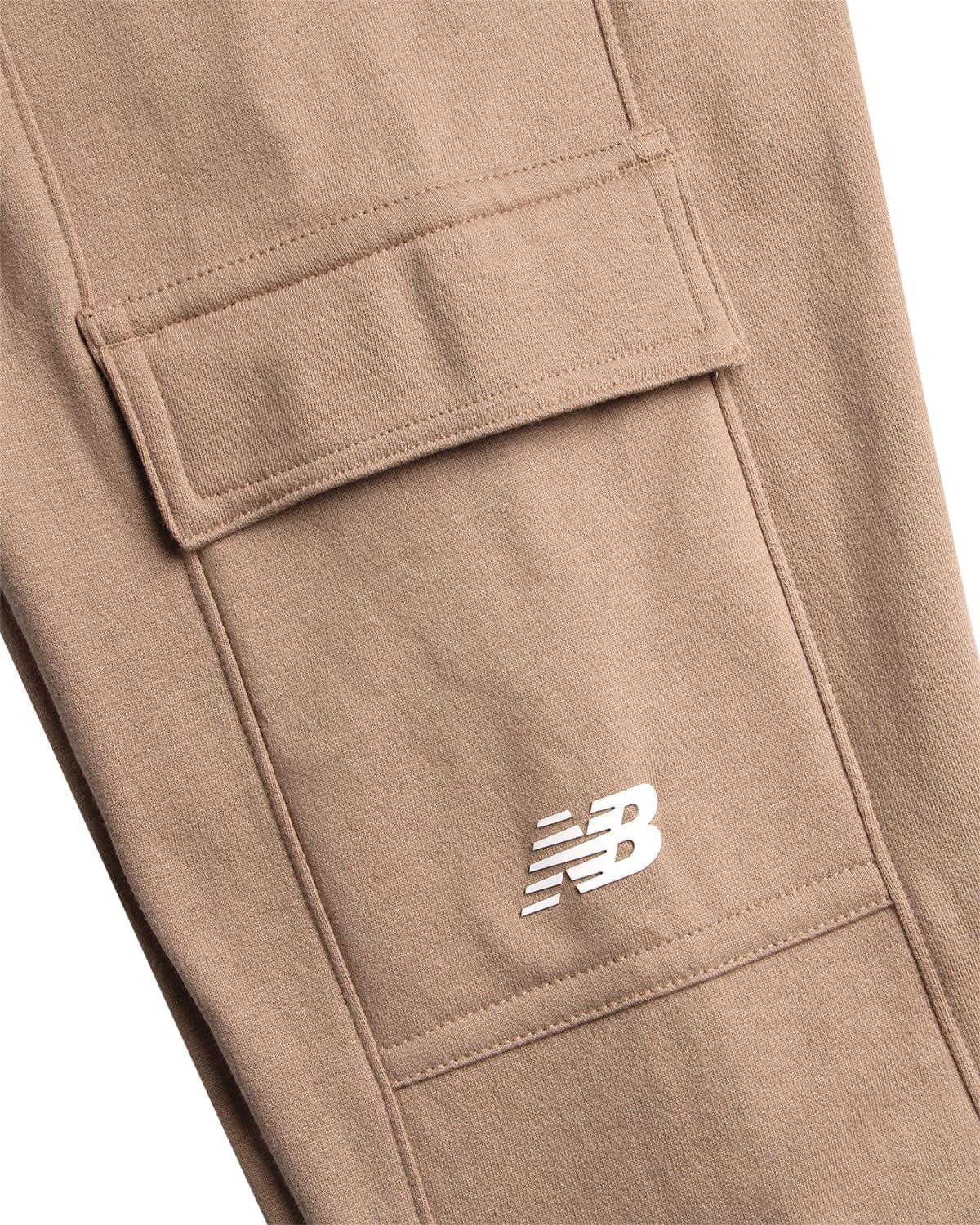 image:imageNew Balance Girls Sweatpants Soft Fleece Joggers with Drawstring Waist amp Pockets Casual Athletic Sweatpants for GirlsTan Grey