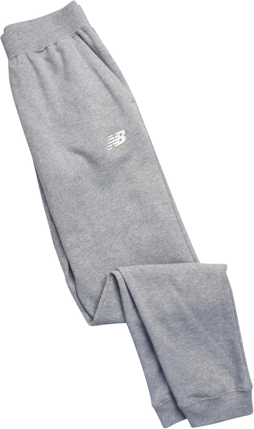 image:imageNew Balance Girls Sweatpants Soft Fleece Joggers with Drawstring Waist amp Pockets Casual Athletic Sweatpants for GirlsTeam Grey