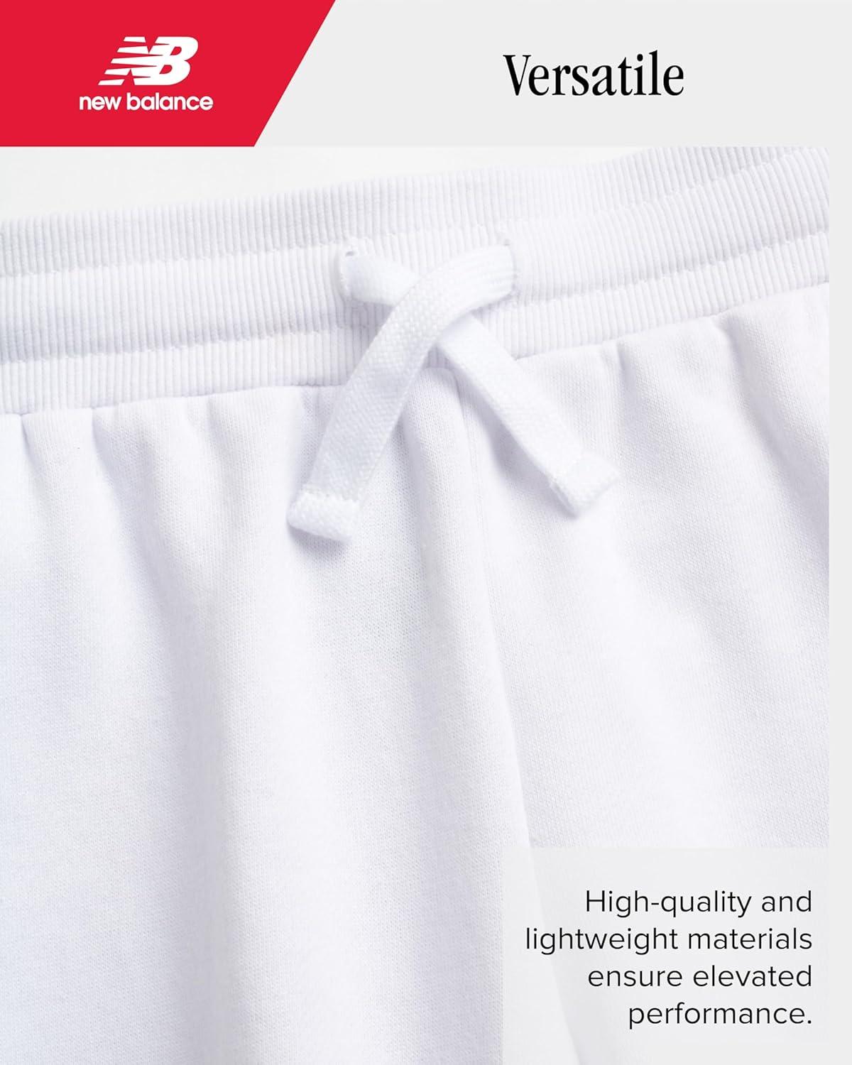 image:imageNew Balance Girls Sweatpants Soft Fleece Joggers with Drawstring Waist amp Pockets Casual Athletic Sweatpants for GirlsWhite