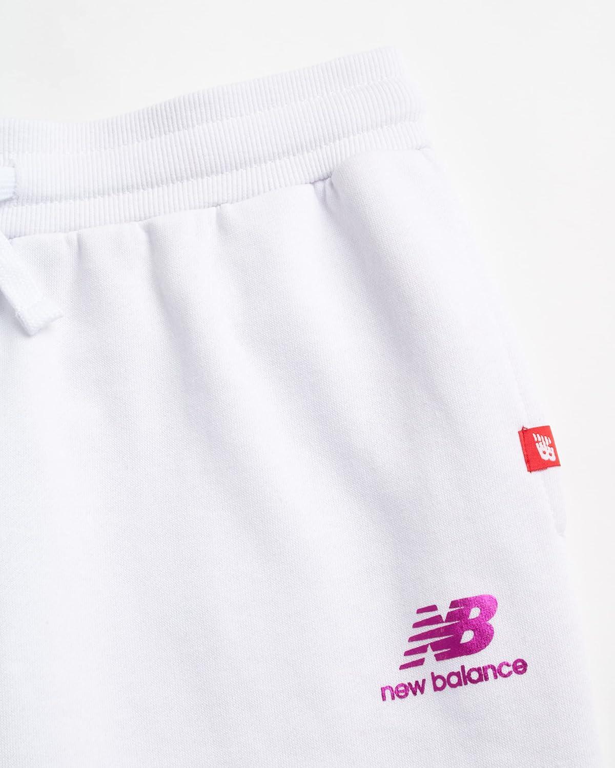 image:imageNew Balance Girls Sweatpants Soft Fleece Joggers with Drawstring Waist amp Pockets Casual Athletic Sweatpants for GirlsWhite