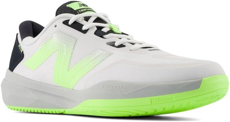 image:imageNew Balance Mens MC996 Lightweight Tennis ShoeWhiteBleached Lime GloBlack