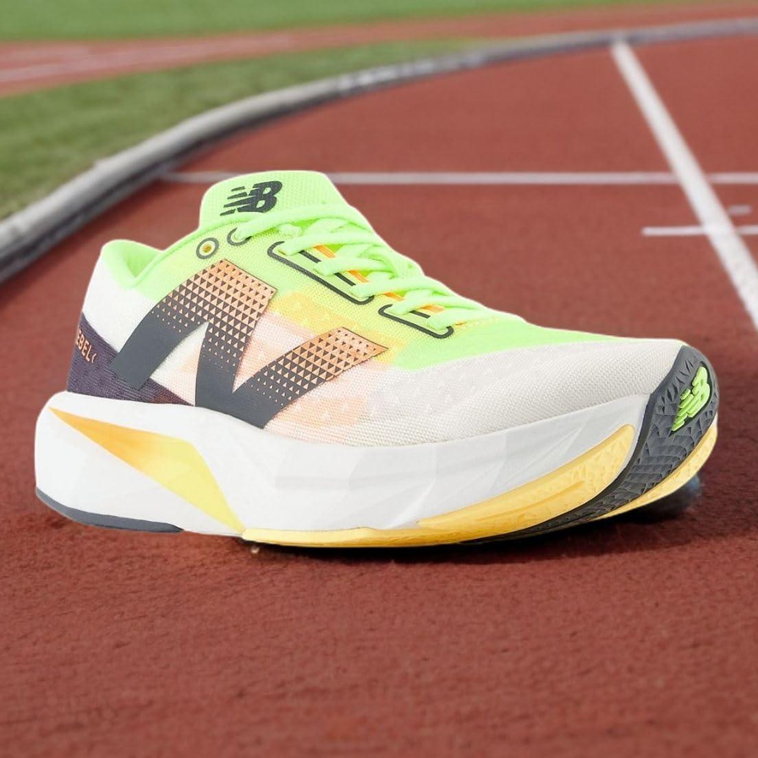 image:imageNew Balance Mens MC996 Lightweight Tennis ShoeWhiteBleached Lime GloHot Mango