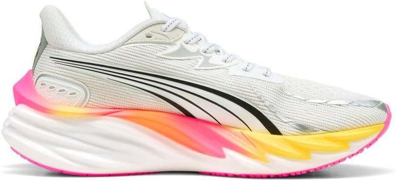 image:imagePuma Womens Velocity Nitro 4 Running ShoesWhiteGlowing RedPoison Pink