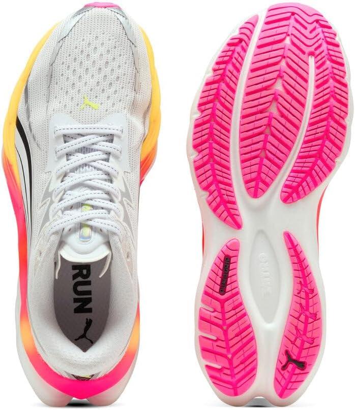 image:imagePuma Womens Velocity Nitro 4 Running ShoesWhiteGlowing RedPoison Pink