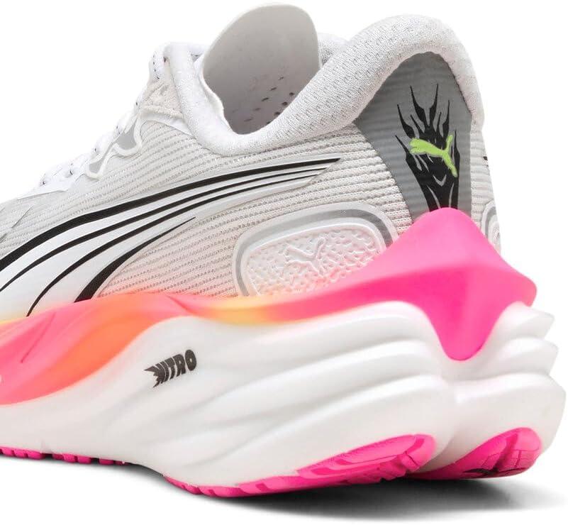 image:imagePuma Womens Velocity Nitro 4 Running ShoesWhiteGlowing RedPoison Pink