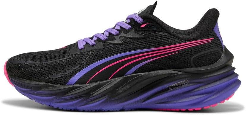 image:imagePuma Womens Velocity Nitro Running ShoesPuma BlackDark Amethyst