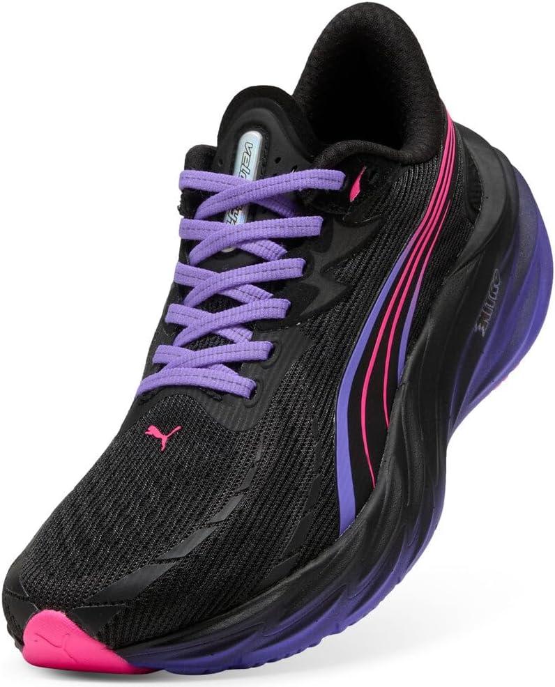 image:imagePuma Womens Velocity Nitro Running ShoesPuma BlackDark Amethyst