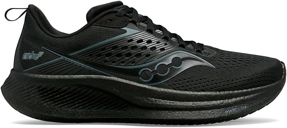 image:imageSaucony Womens Ride 17 Running ShoesBlackBlackBlack