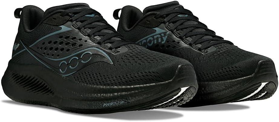 image:imageSaucony Womens Ride 17 Running ShoesBlackBlackBlack