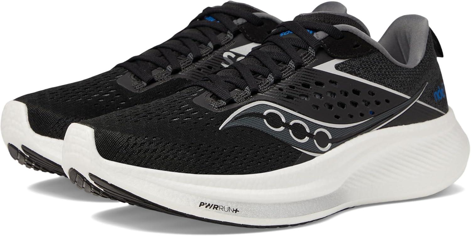 image:imageSaucony Womens Ride 17 Running ShoesBlackWhite