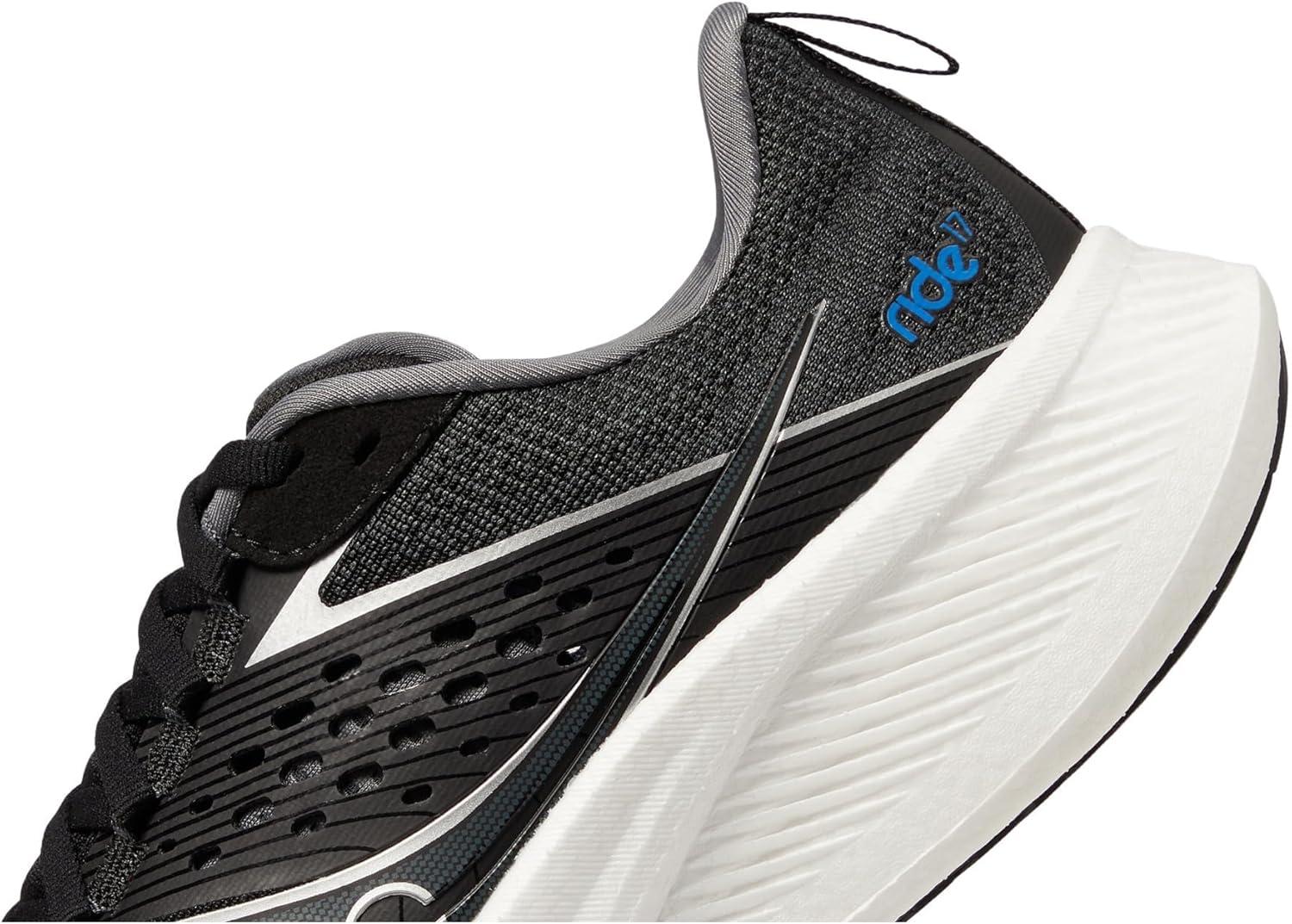 image:imageSaucony Womens Ride 17 Running ShoesBlackWhite