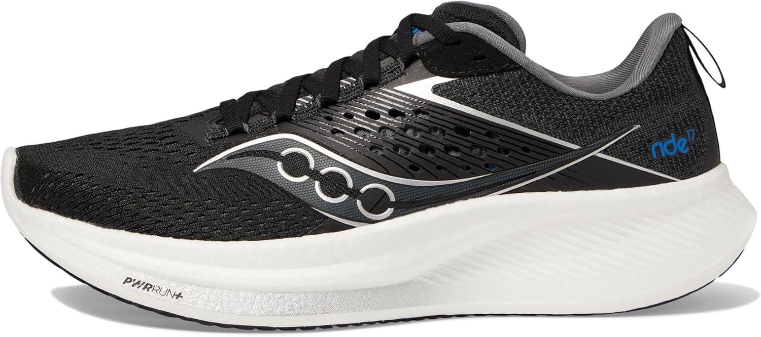 image:imageSaucony Womens Ride 17 Running ShoesBlackWhite