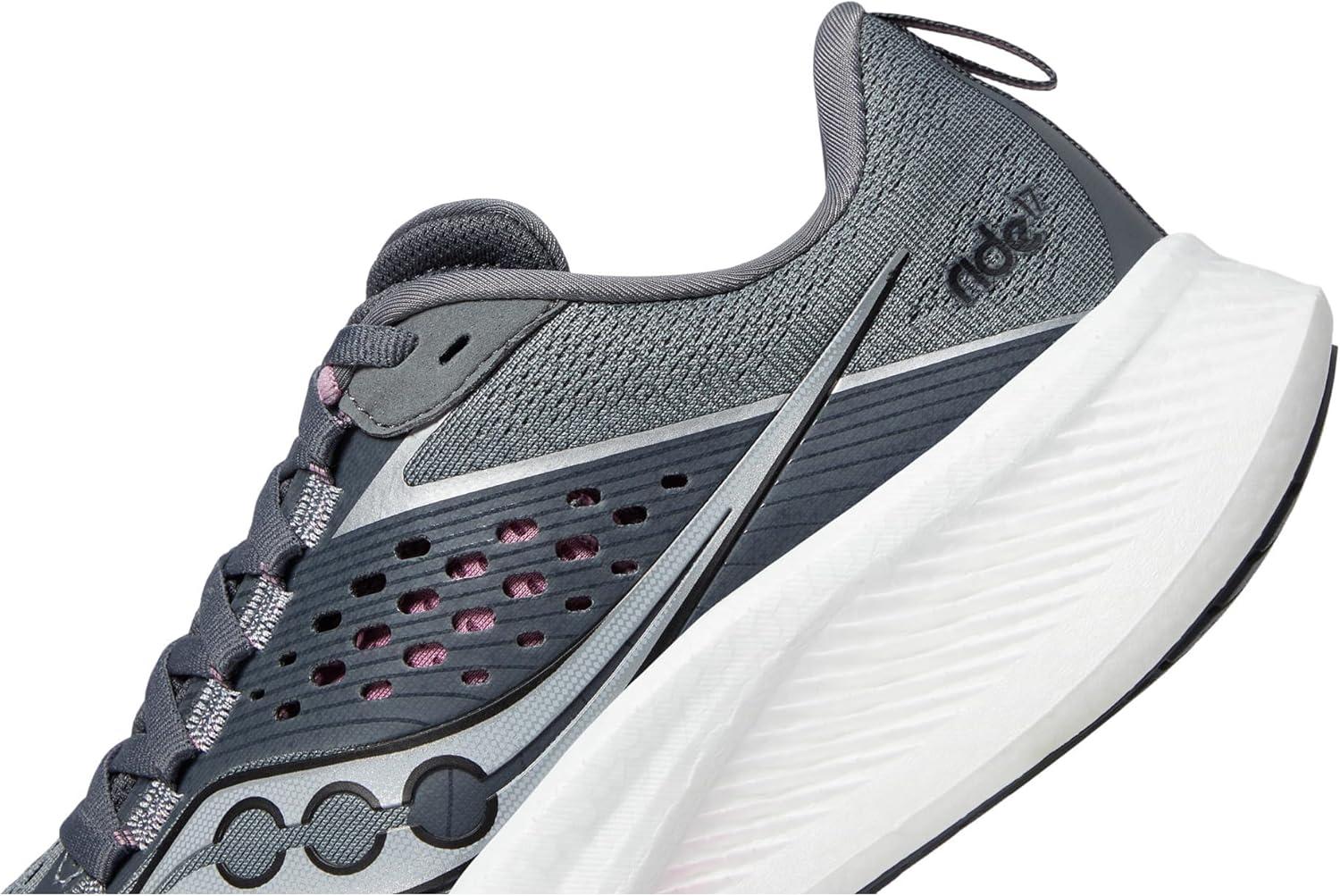 image:imageSaucony Womens Ride 17 Running ShoesCinderOrchid