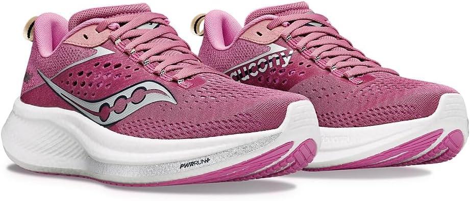 image:imageSaucony Womens Ride 17 Running ShoesOrchidSilver