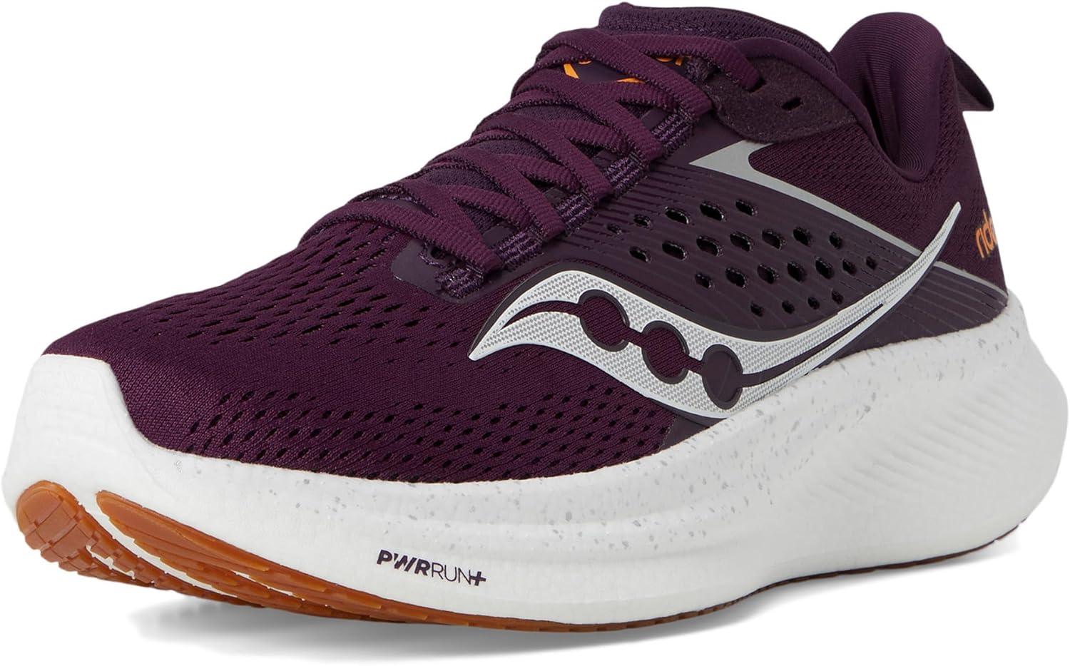 image:imageSaucony Womens Ride 17 Running ShoesPlumWhite