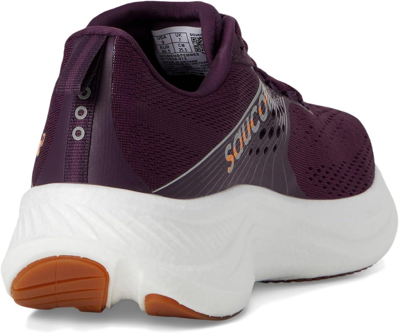 image:imageSaucony Womens Ride 17 Running ShoesPlumWhite