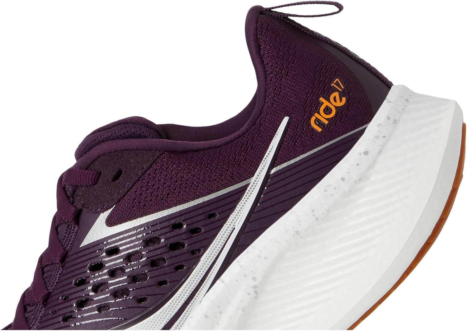 image:imageSaucony Womens Ride 17 Running ShoesPlumWhite