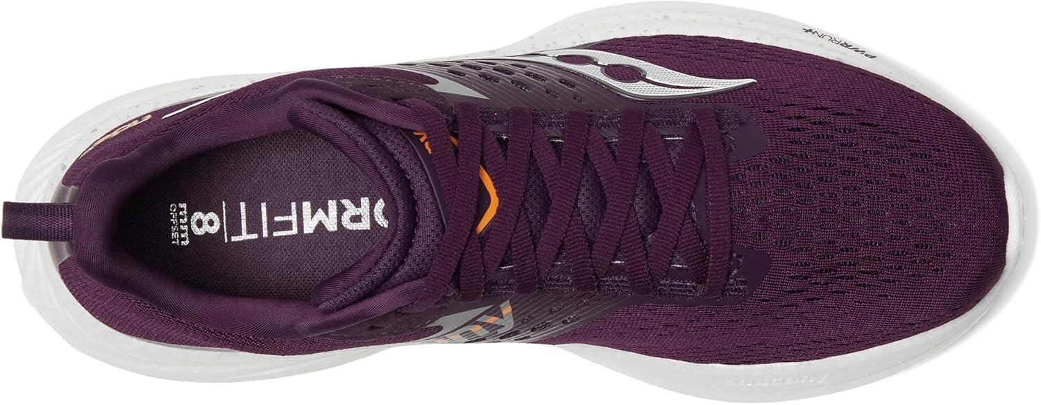 image:imageSaucony Womens Ride 17 Running ShoesPlumWhite