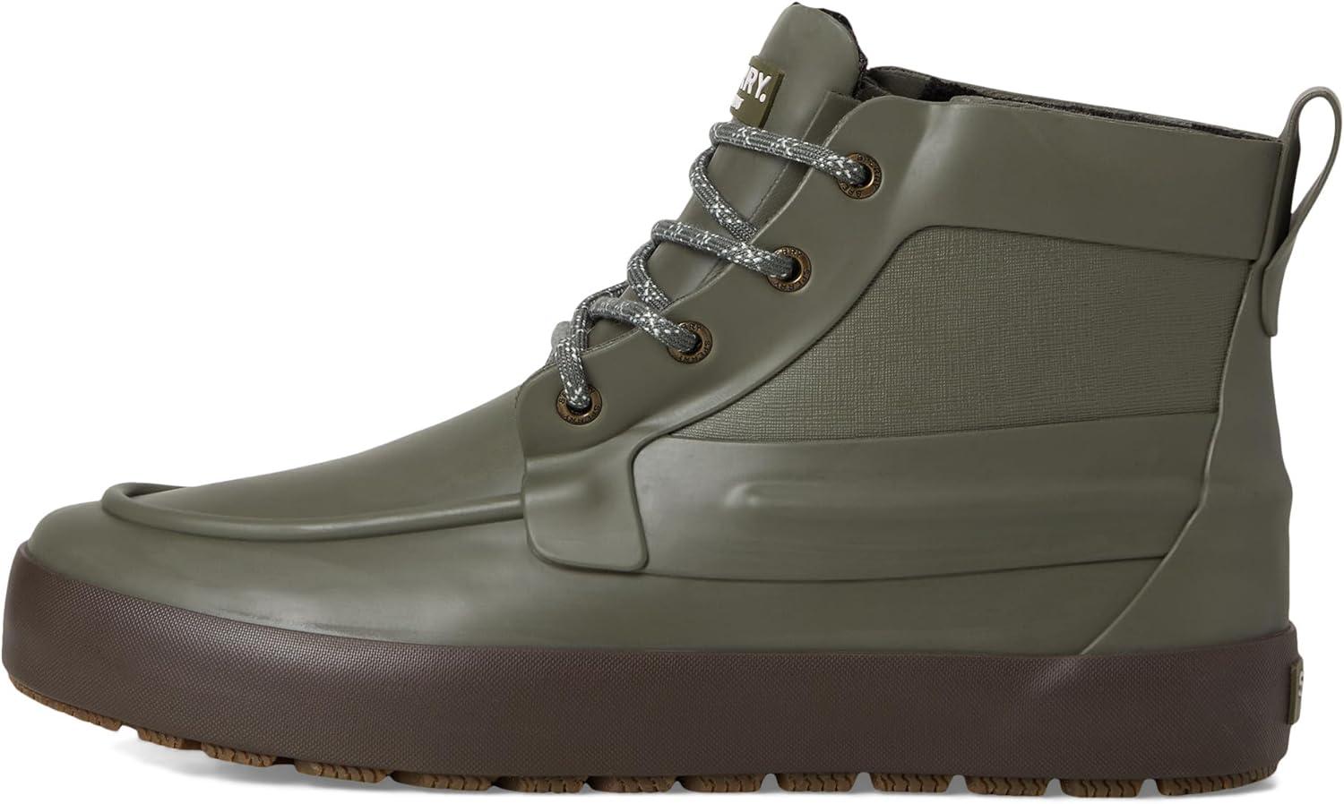 image:imageSperry Mens Sleet Laceup Rain BootOlive