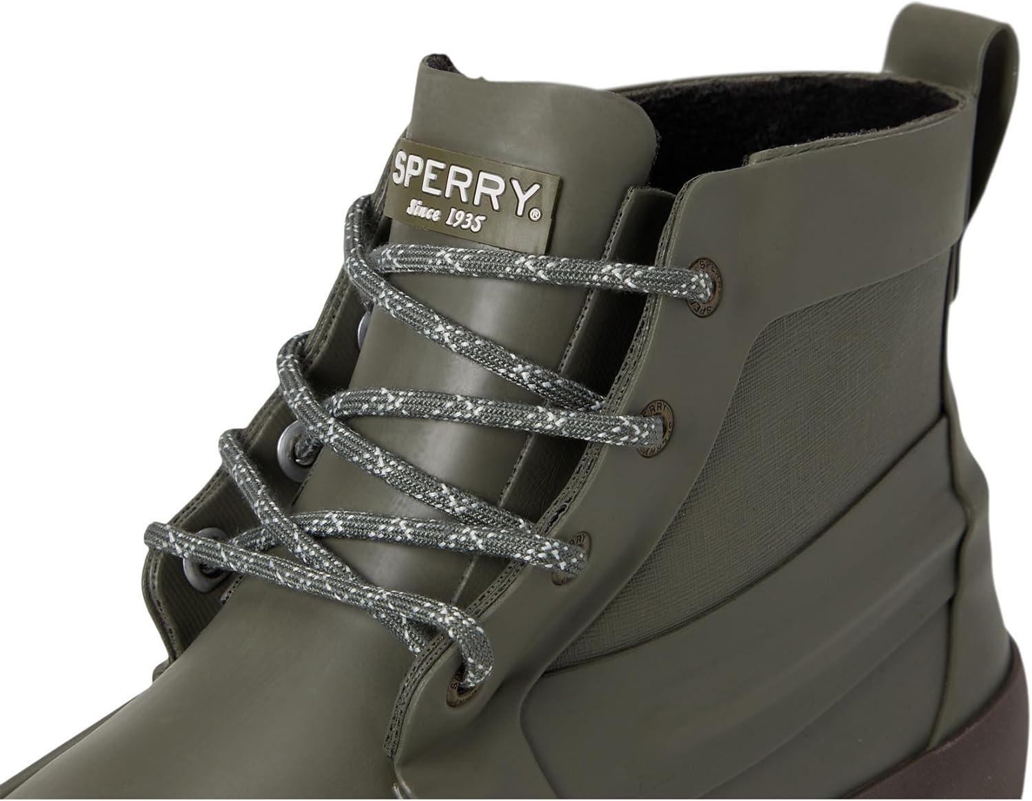 image:imageSperry Mens Sleet Laceup Rain BootOlive