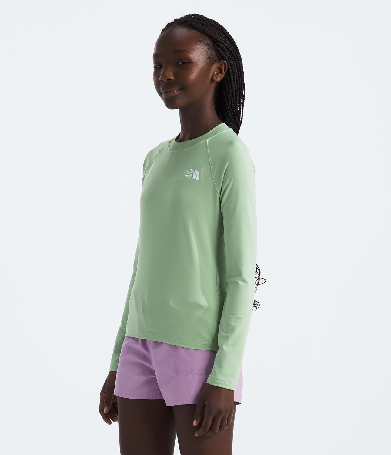 image:imageTHE NORTH FACE Girls Amphibious Long Sleeve Sun TeeMisty Sage