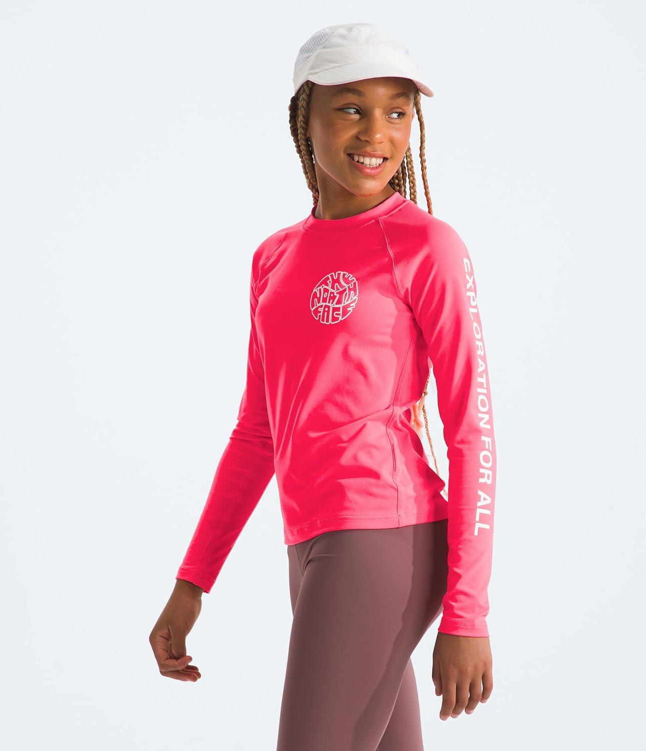 image:imageTHE NORTH FACE Girls Amphibious Long Sleeve Sun TeeRadiant Poppy