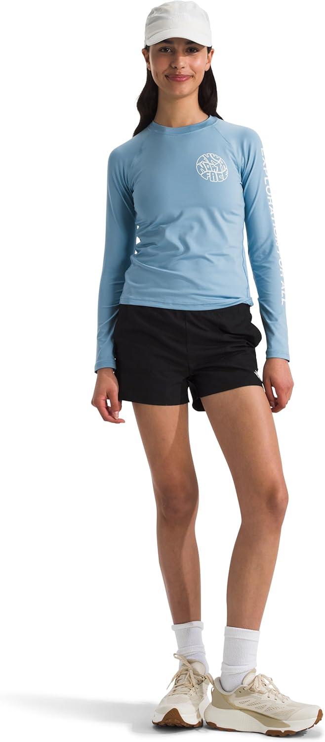 image:imageTHE NORTH FACE Girls Amphibious Long Sleeve Sun TeeSteel Blue