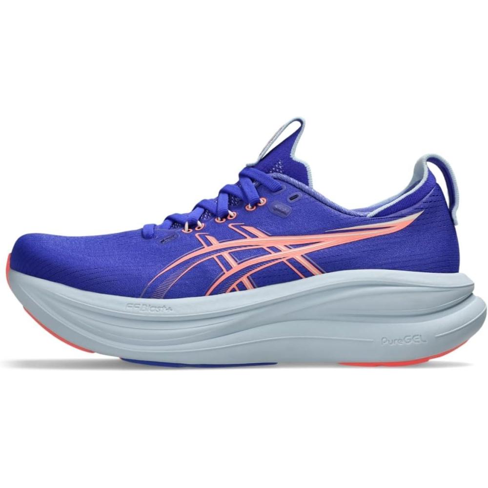image:imageASICS Womens GelNimbus 28 Running ShoesCobalt BurstSun Coral
