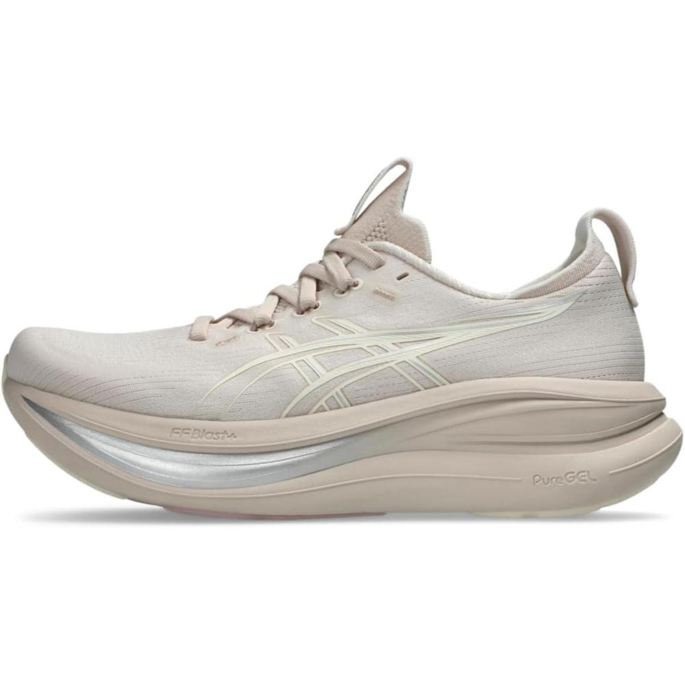 image:imageASICS Womens GelNimbus 28 Running ShoesMineral BeigeCream