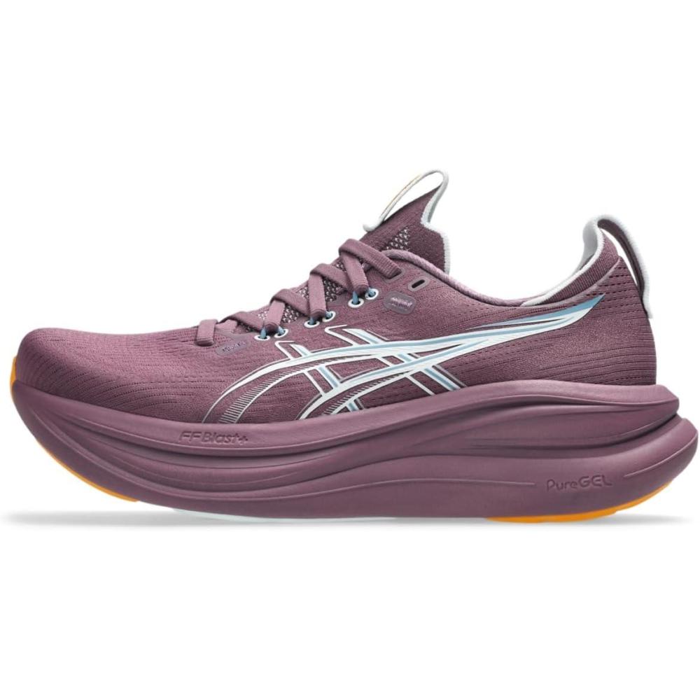 image:imageASICS Womens GelNimbus 28 Running ShoesVelvet PurpleArctic Blue